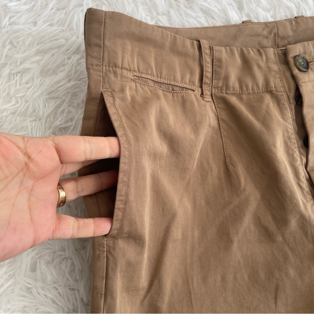 STANDARD JAMES PERSE Womens Cropped Pants Size 29 Khaki Pockets Neutral - Picture 9 of 10